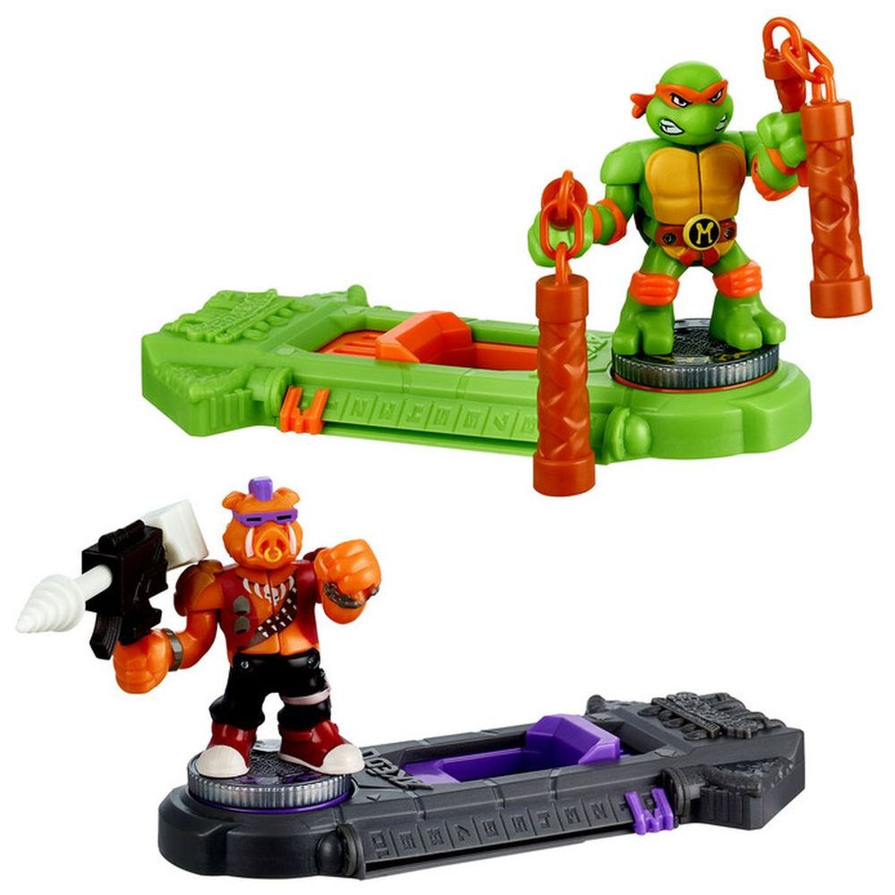 Akedo - TMNT S1 Michael Angelo vs Bebop Figure - 2pcs