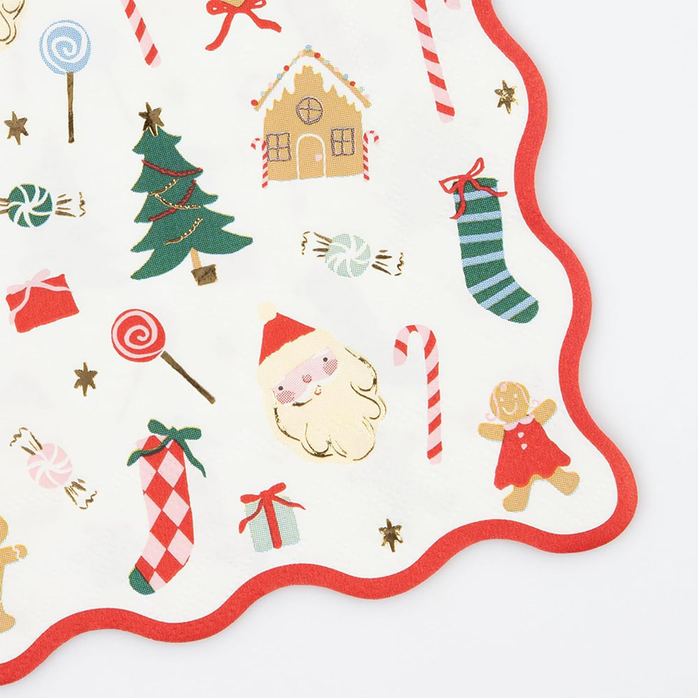 Meri Meri - Jolly Christmas Large Napkins - 16pcs