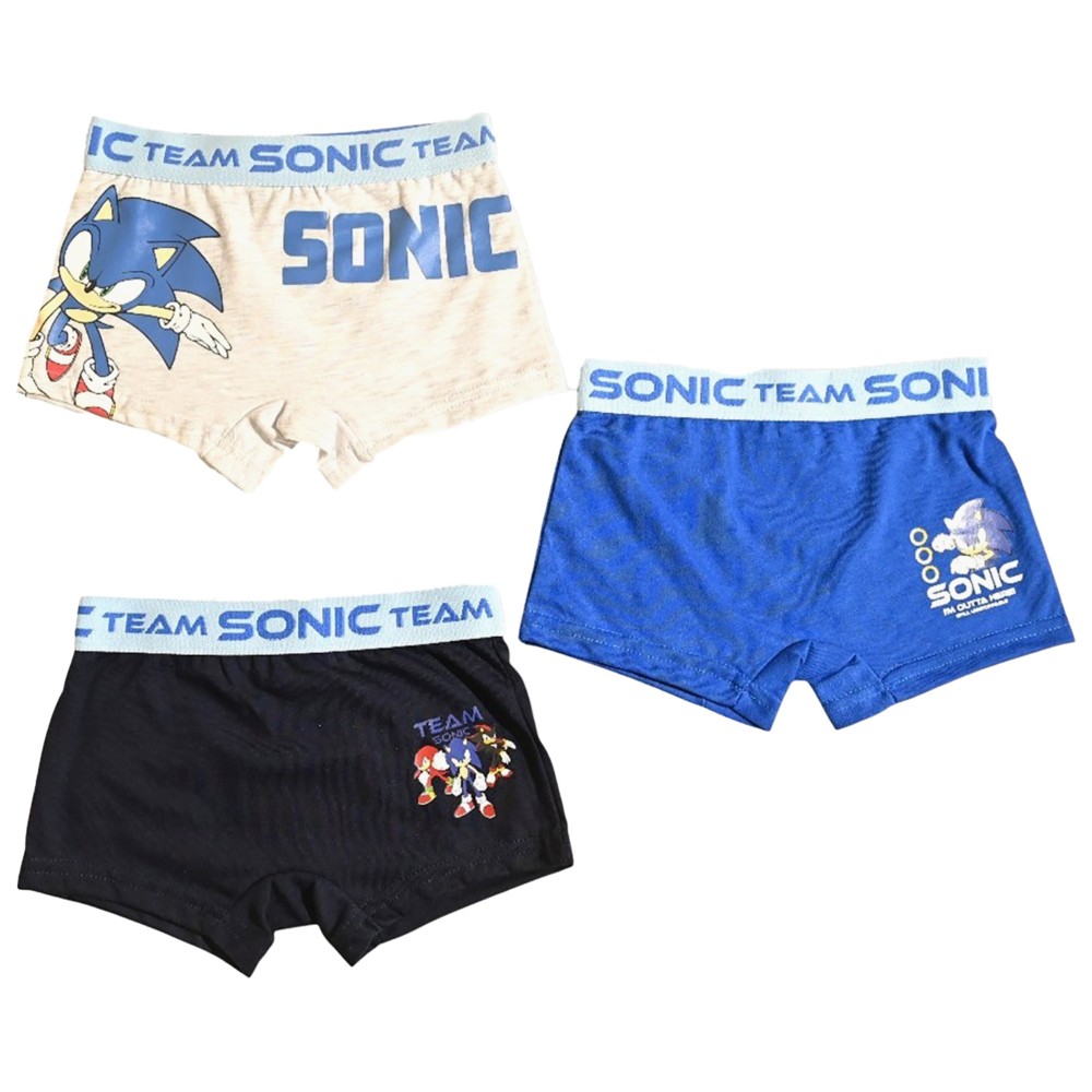 Sonic - 3pc-Set - Boy's Printed Boxer