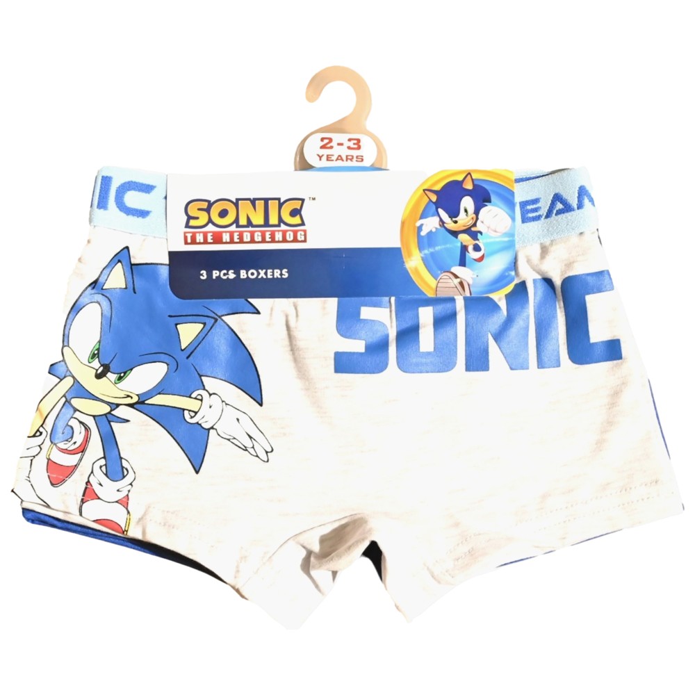 Sonic - 3pc-Set - Boy's Printed Boxer