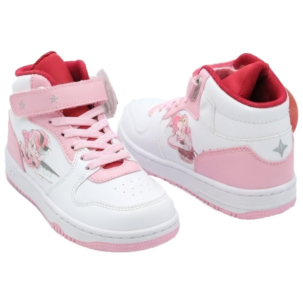 Naruto - Girl's Sakura Haruno High-Top Hook And Loop Sneakers - Pink