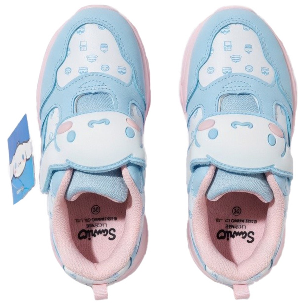 Cinnamoroll - Girl's Hook And Loop Casual Sneakers - Light Blue