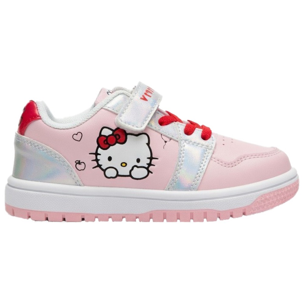 Hello Kitty - Girl's Hook And Loop Sneakers - Pink