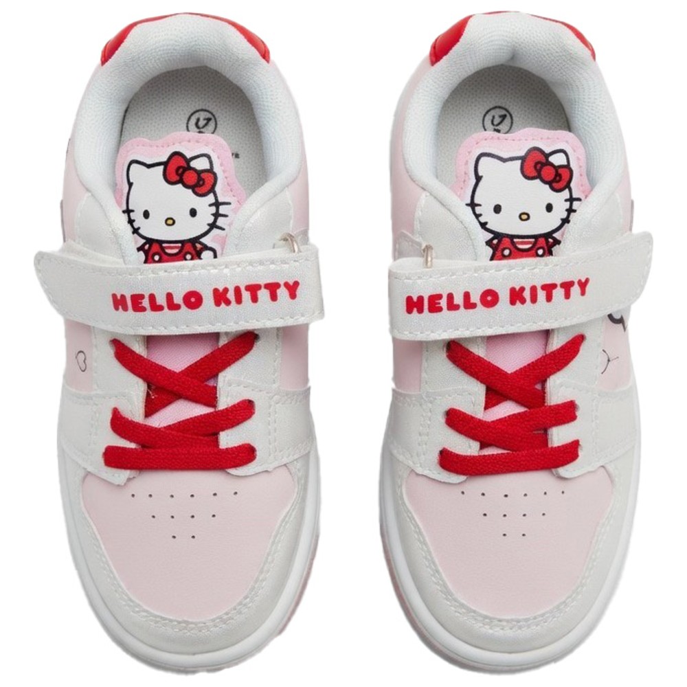 Hello Kitty - Girl's Hook And Loop Sneakers - Pink