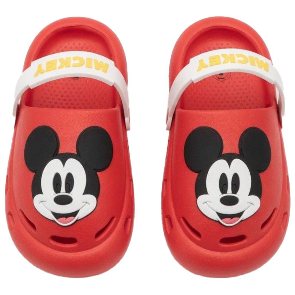Mickey Mouse - Boy's Ventilated Slip-On Clogs - Red