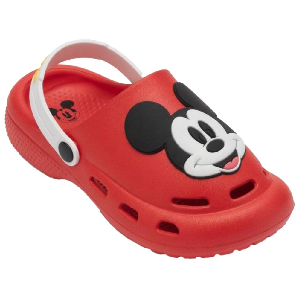 Mickey Mouse - Boy's Ventilated Slip-On Clogs - Red