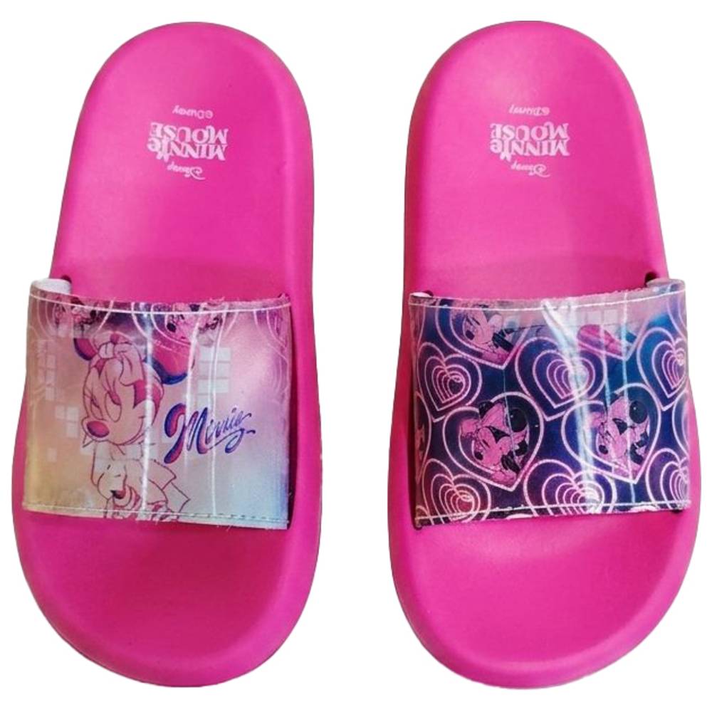 Minnie Mouse - Girl's Slip-On Sliders - Pink