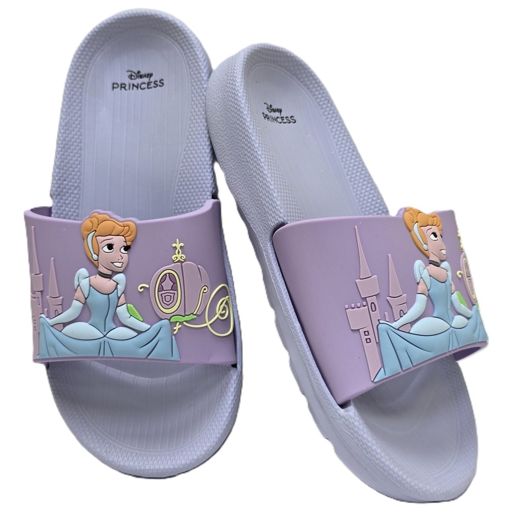 Princess - Girl's Cinderella Slip-On Slides - Purple