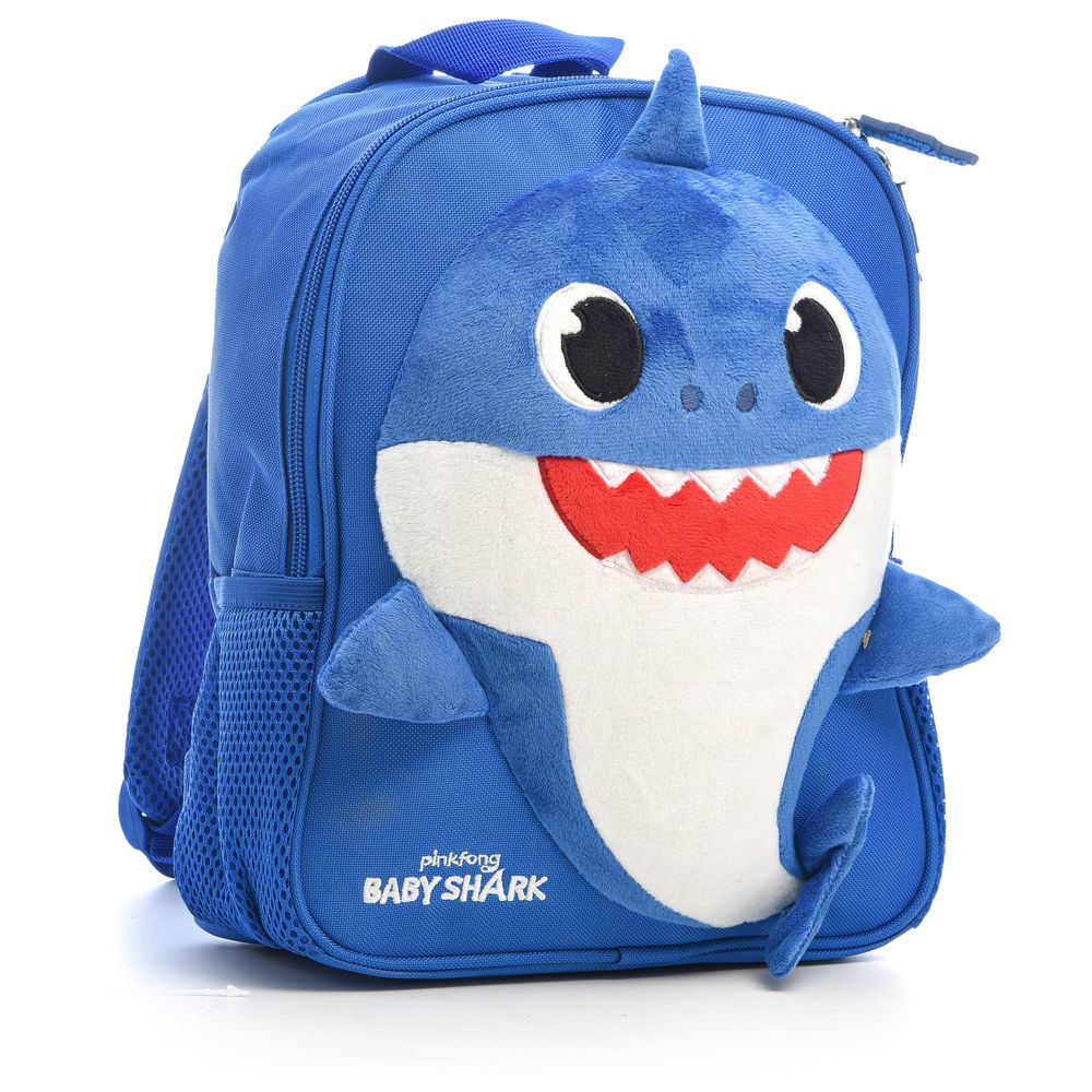 Hollywood Magic - 12-Inch Baby Shark Backpack And Pencilcase - Blue