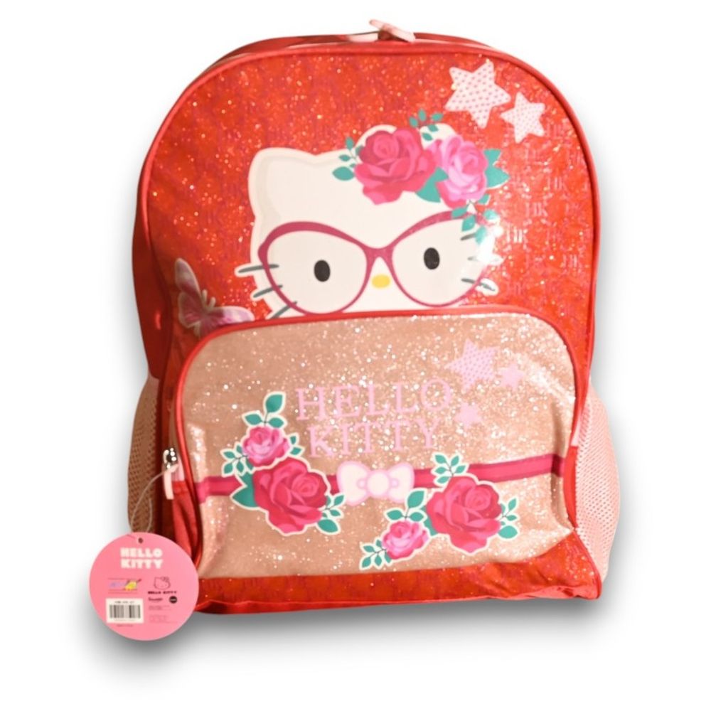 Hollywood Magic - Hello Kitty 16-Inch Backpack With Lunch Bag And Pencil Case