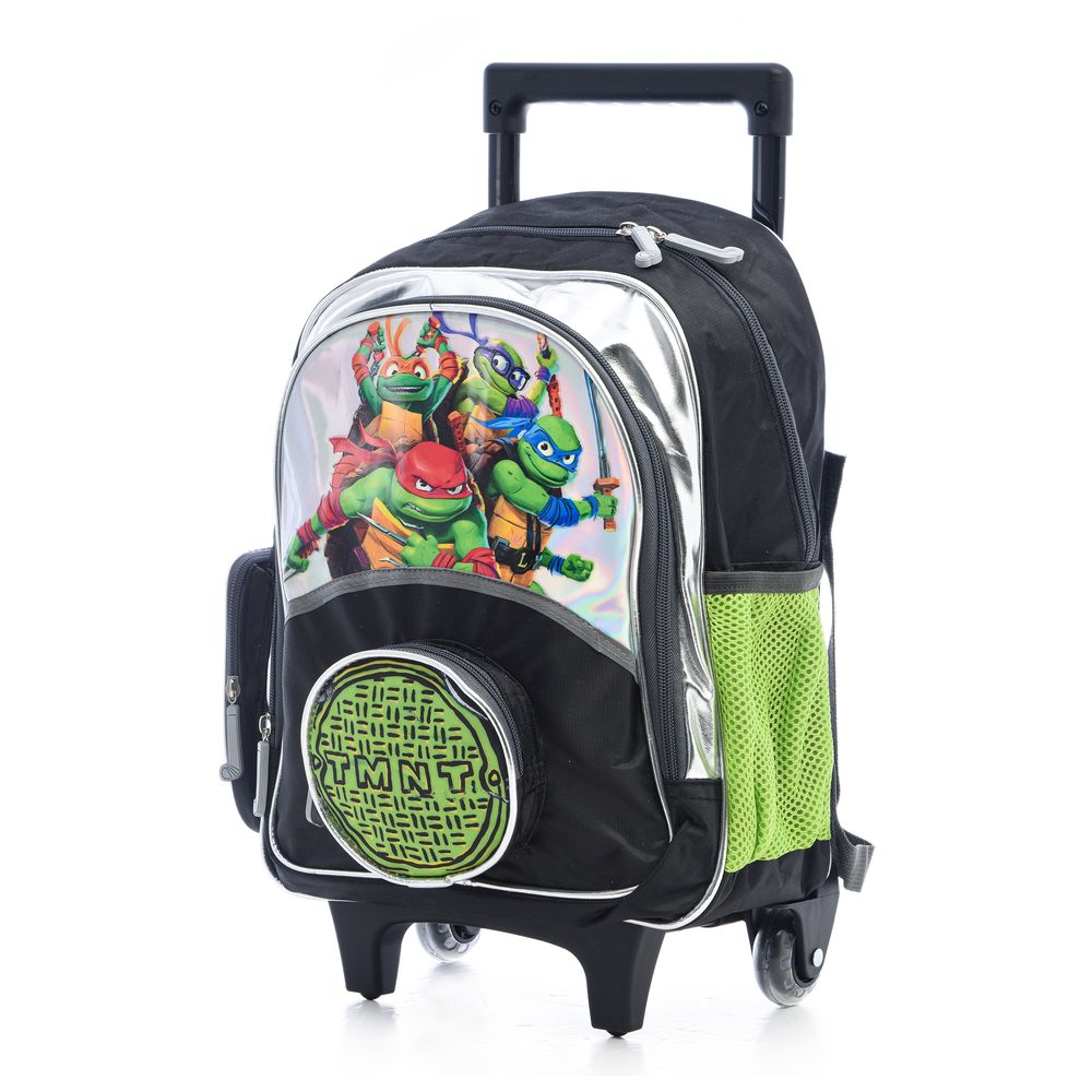 Hollywood Magic - Ninja Turtle Trolley Backpack With Lunch Bag And Pencil Case - 14-Inch