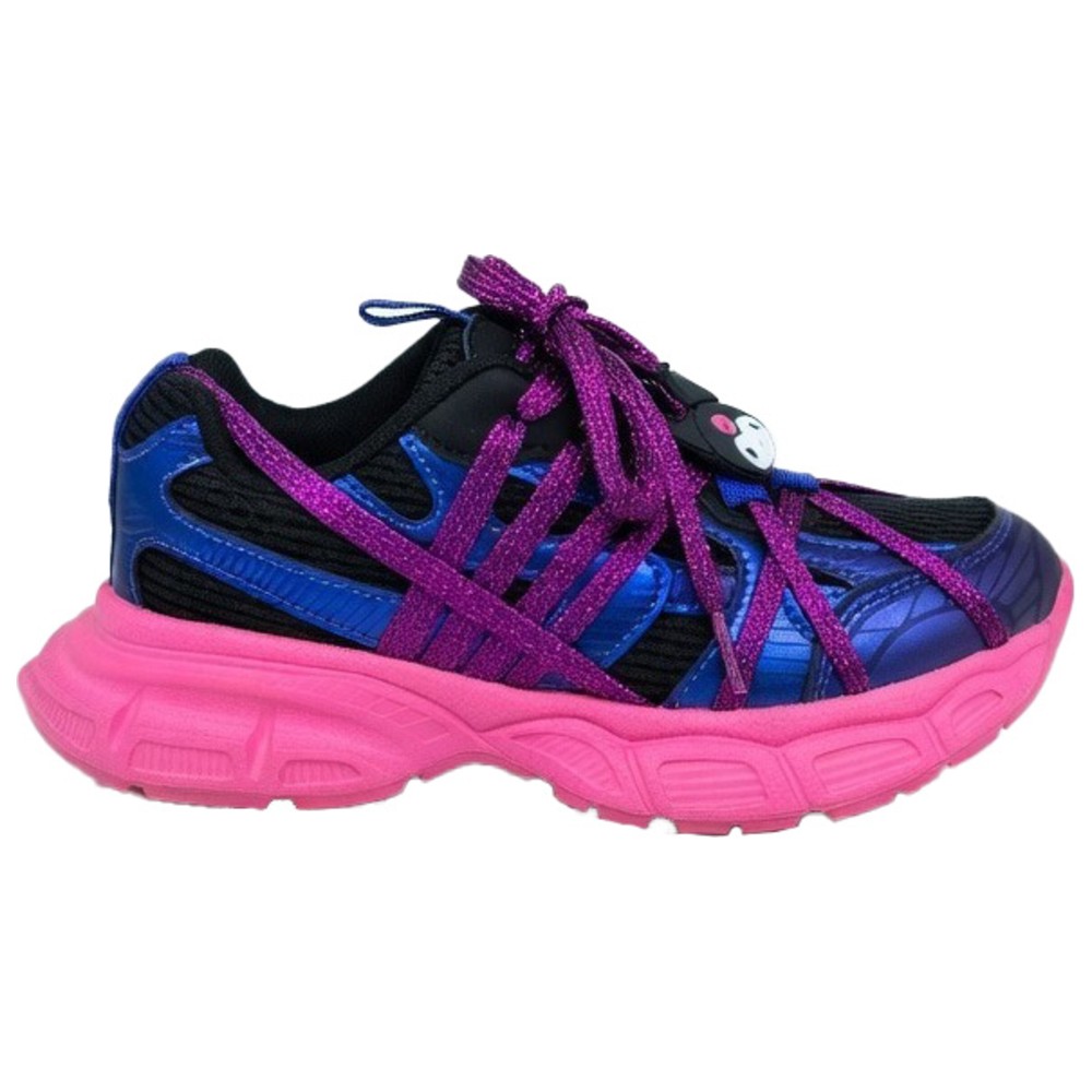 Kuromi - Girl's Lace-Up Shoes - Pink/Black
