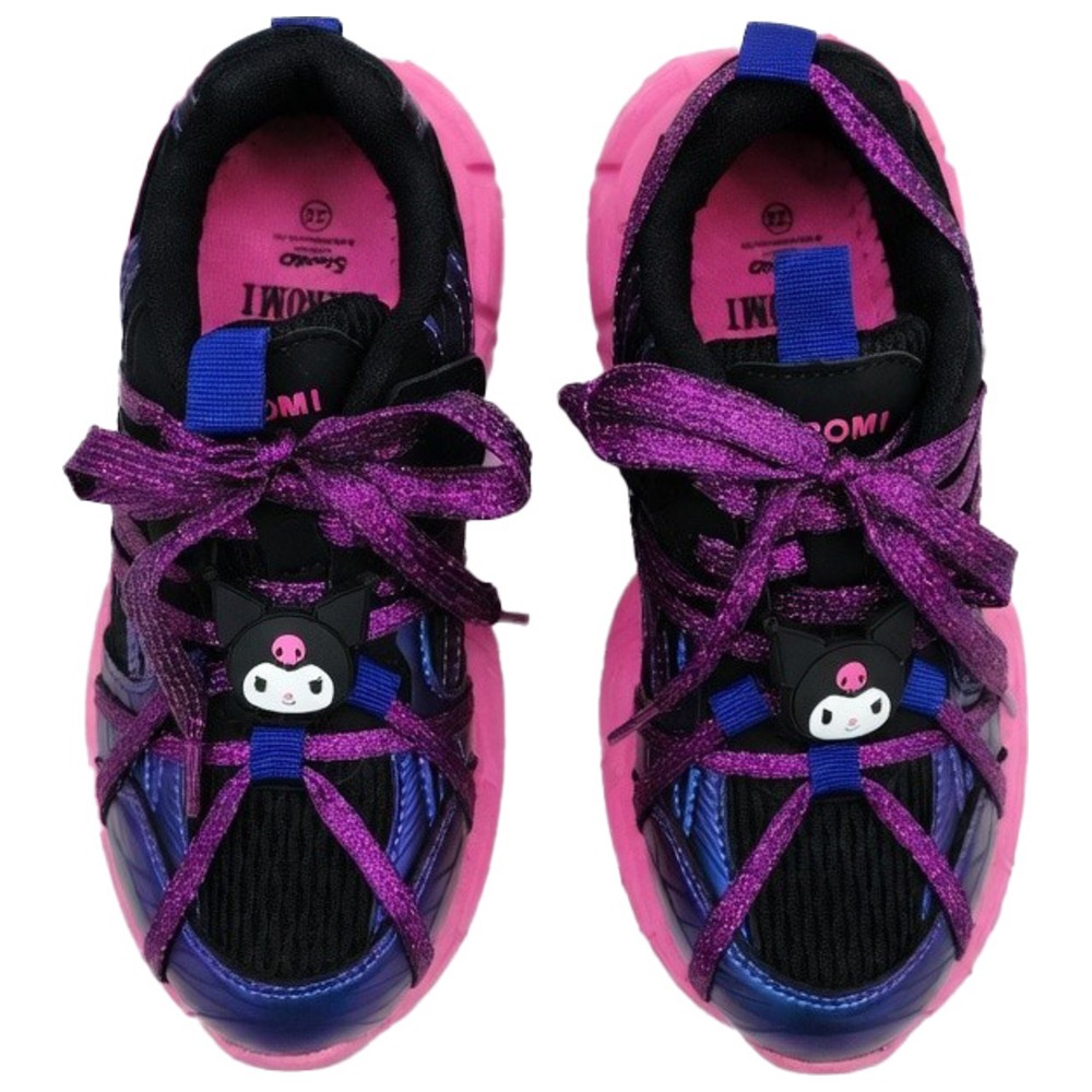 Kuromi - Girl's Lace-Up Shoes - Pink/Black