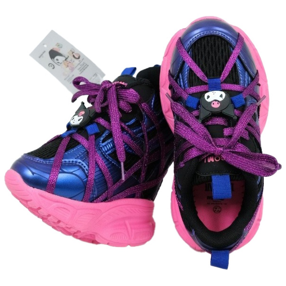 Kuromi - Girl's Lace-Up Shoes - Pink/Black