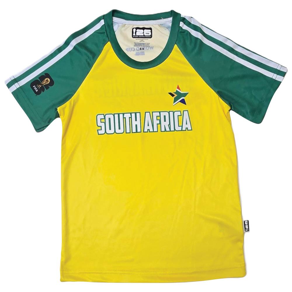 Fifa - Boy's South Africa Printed Sports T-Shirt - Yellow