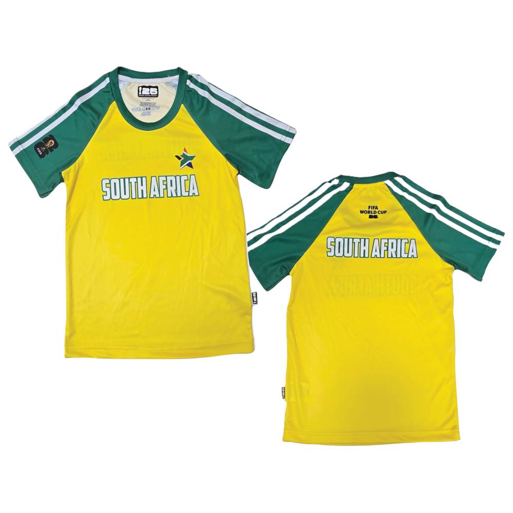 Fifa - Boy's South Africa Printed Sports T-Shirt - Yellow
