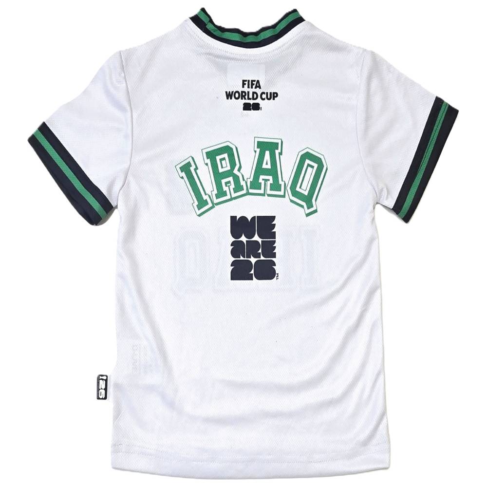 Fifa - Boy's Iraq Printed Sports T-Shirt - White