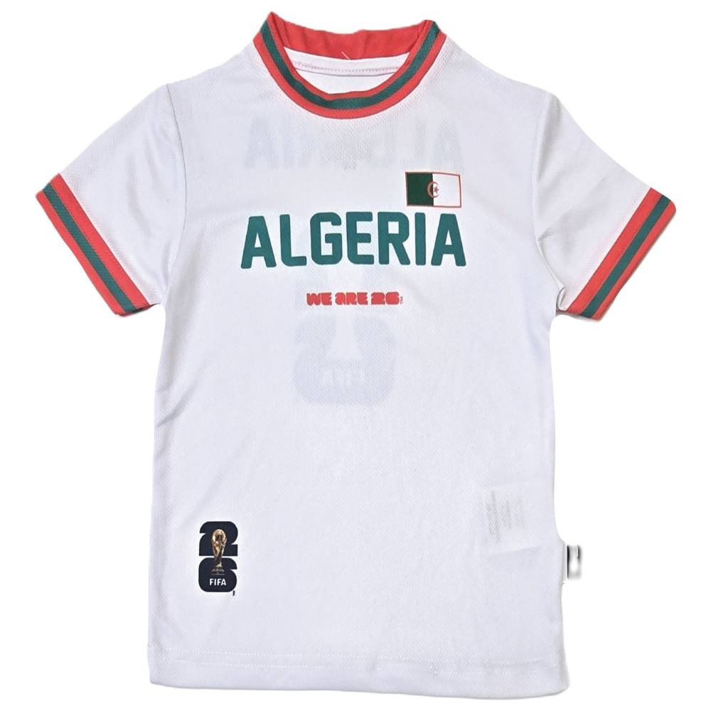 Fifa - Boy's Algeria Printed Sports T-Shirt - White