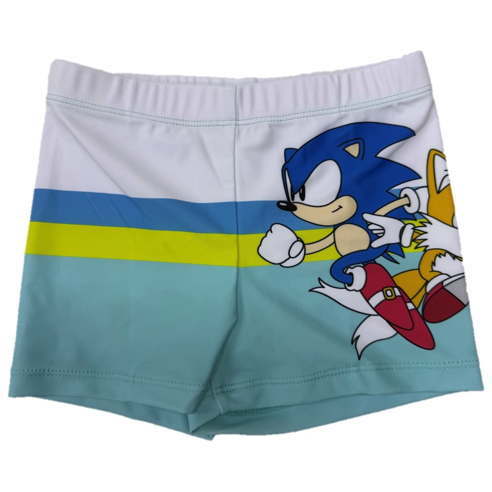 Sonic - Boy's UPF 50 Hedgehog Printed Swim Shorts