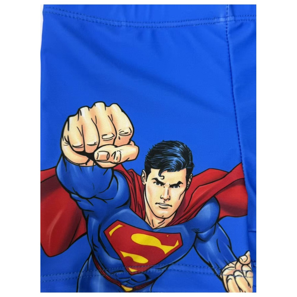 Superman - Boy's UPF 50 Superman Printed Swim Shorts - Blue