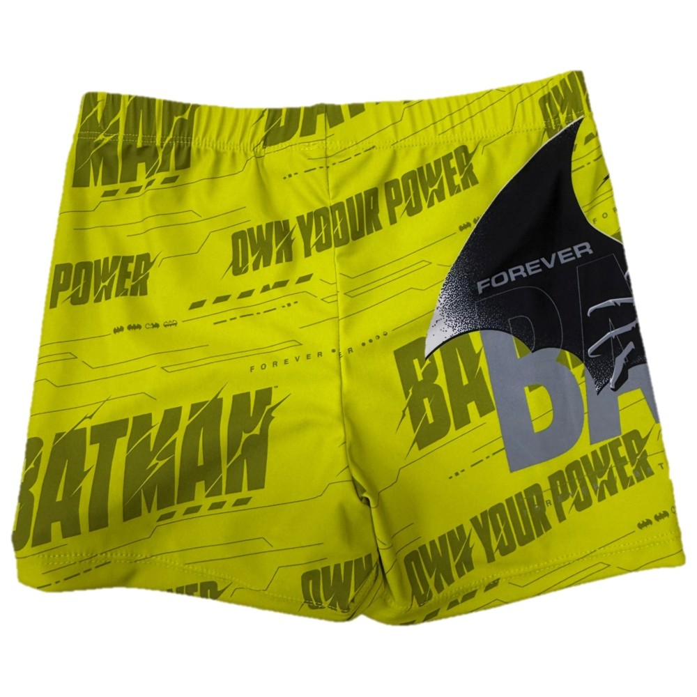 Batman - Boy's UPF 50 Swim Shorts - Yellow
