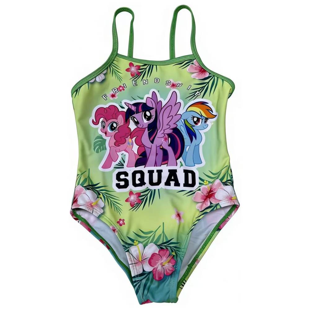 My Little Pony - Girl's UPF 50 Squad Printed Swimsuit