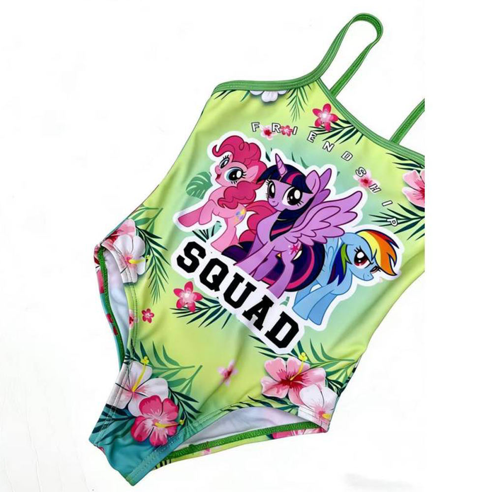 My Little Pony - Girl's UPF 50 Squad Printed Swimsuit