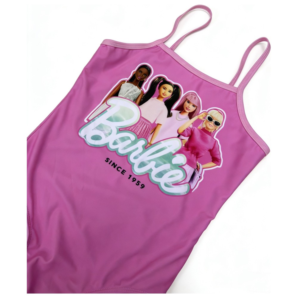 Barbie - Girl's UPF 50 Swimsuit - Fuchsia