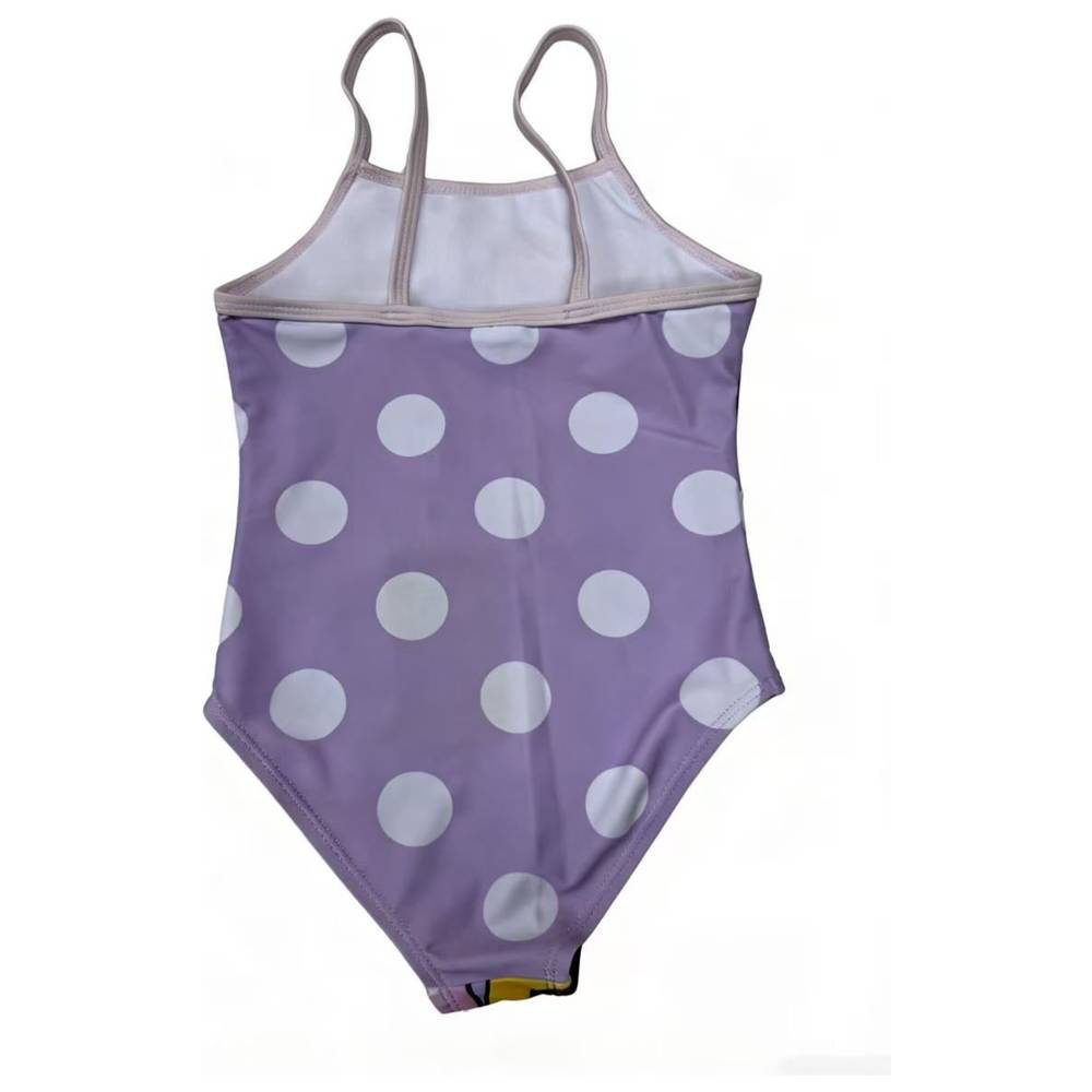 Minnie Mouse - Girl's UPF 50 Minnie And Daisy Printed Swimsuit - Lilac
