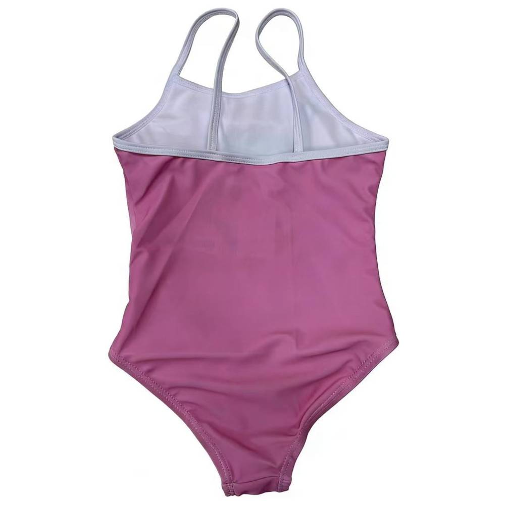 Tom & Jerry - Girl's UPF 50 Printed Swimsuit - Pink