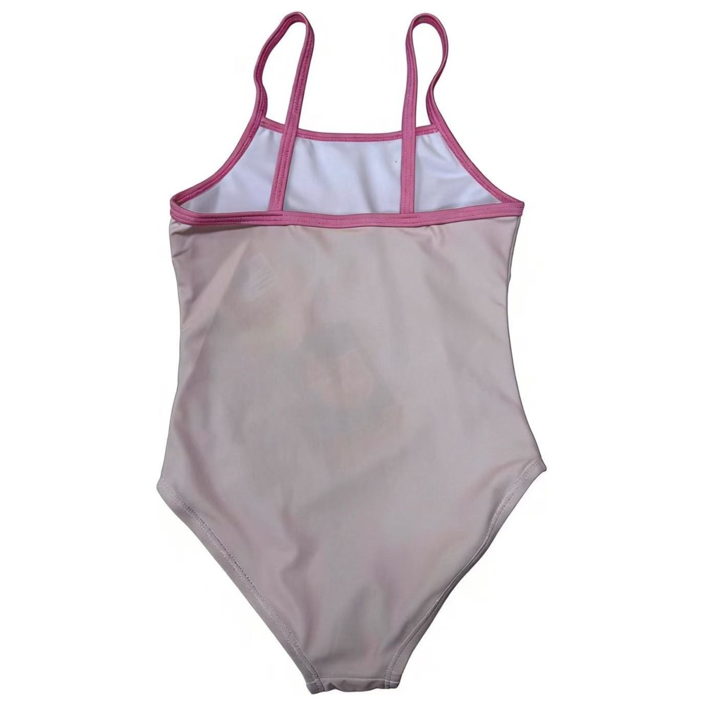 Stitch - Girl's UPF 50 Lilo And Stitch Printed Swimsuit - Pink