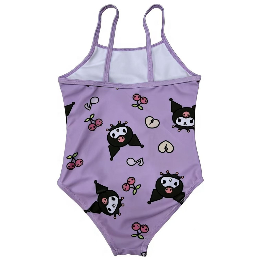Kuromi - Girl's UPF 50 Swimwear - Purple