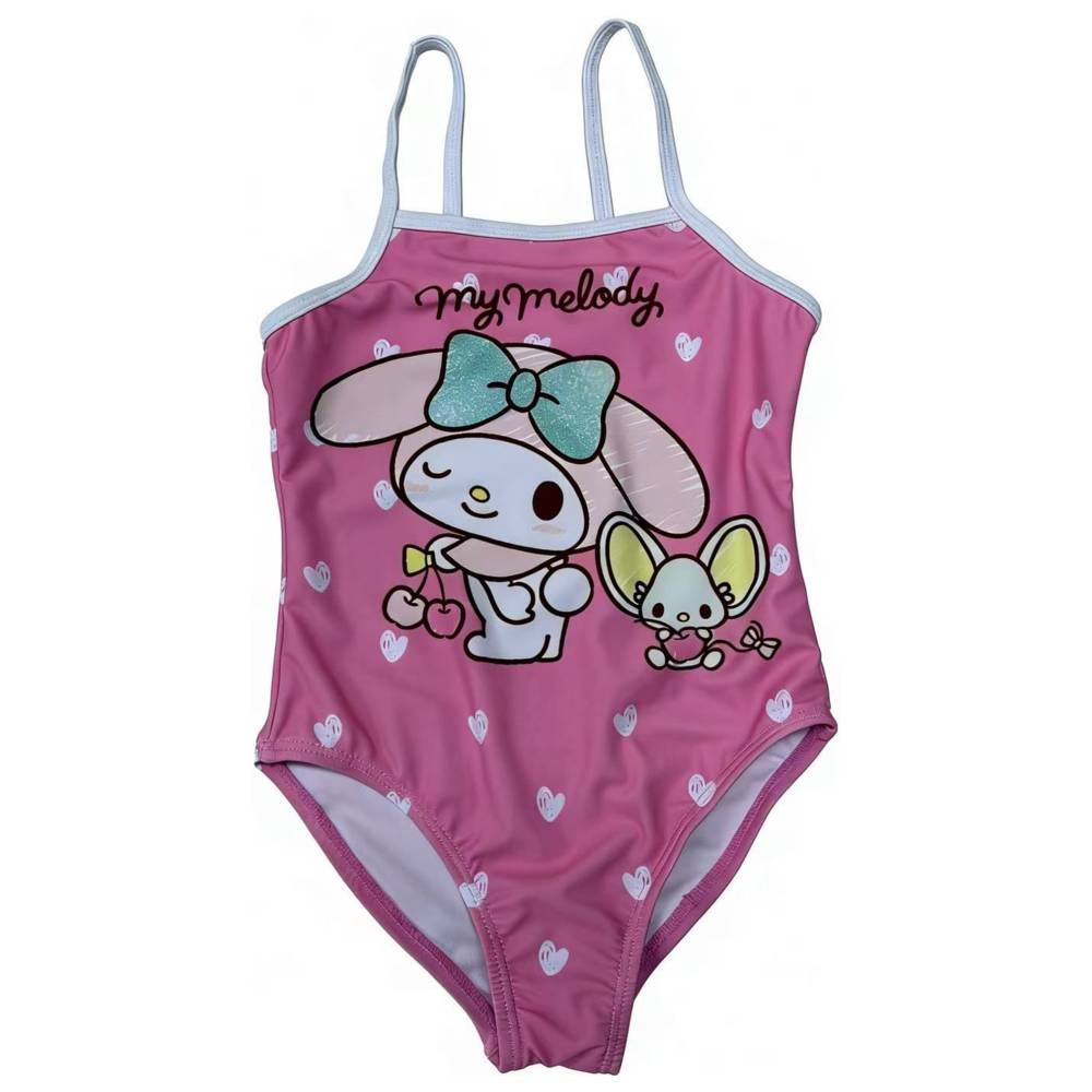 My Melody - Girl's UPF 50 Printed Swimsuit - Pink