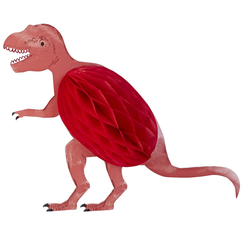 Meri Meri - Honeycomb Dinosaur Decoration Set - Multicolor - 3 Pcs