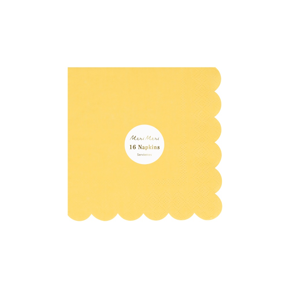 Lemon Sherbet Small Napkins