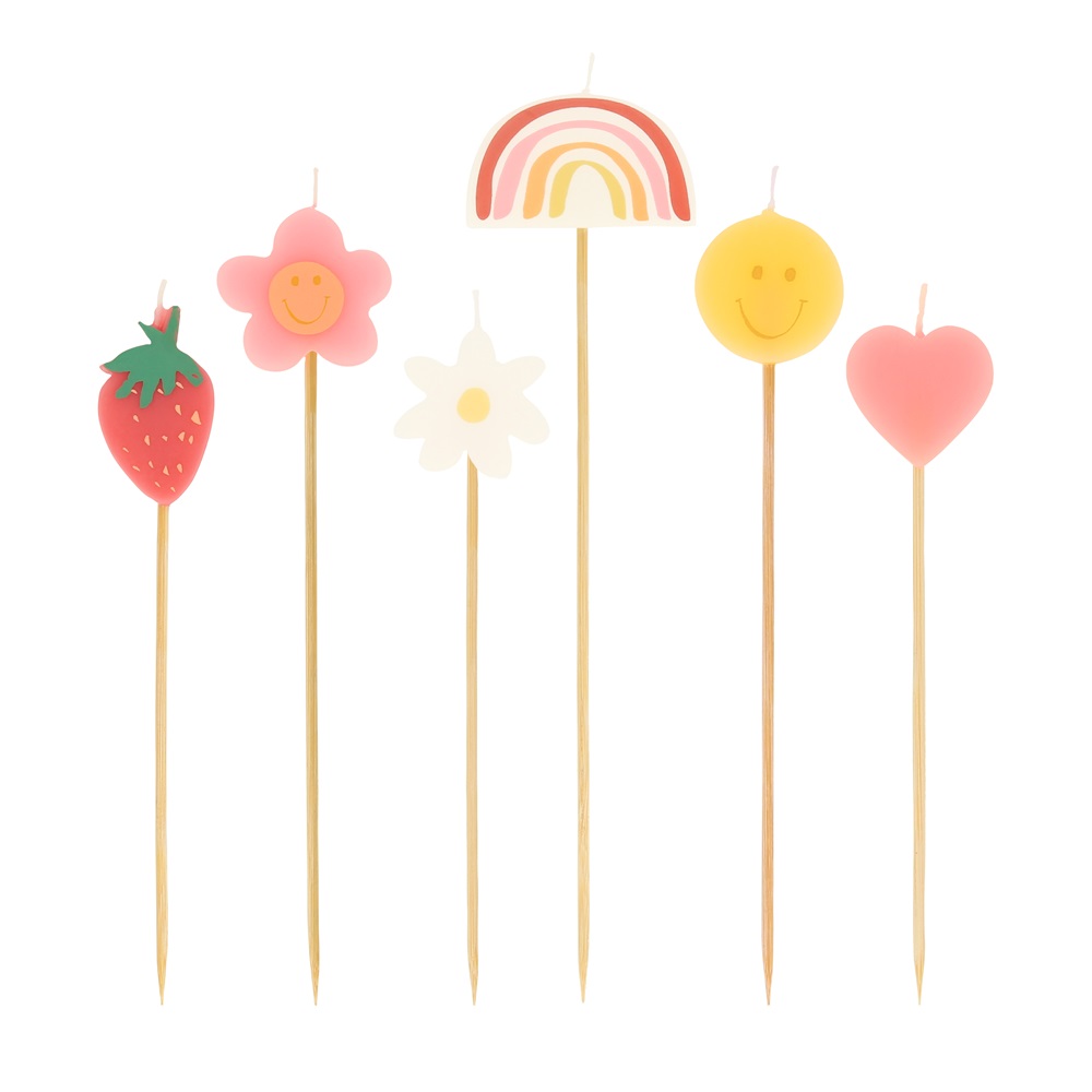 Meri Meri - Happy Face Icons Candles - 6pcs