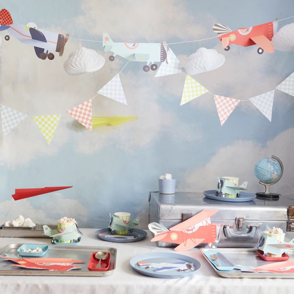 Meri Meri - 3-Ply Plane Napkins - Multicolor - 16 Pcs