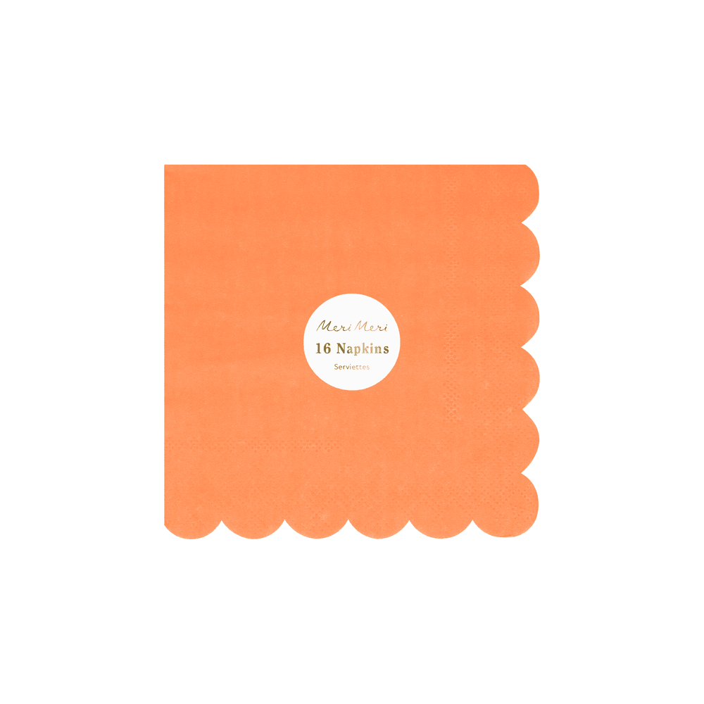 Meri Meri - 3-Ply Small Napkins - Papaya - 16 Pcs