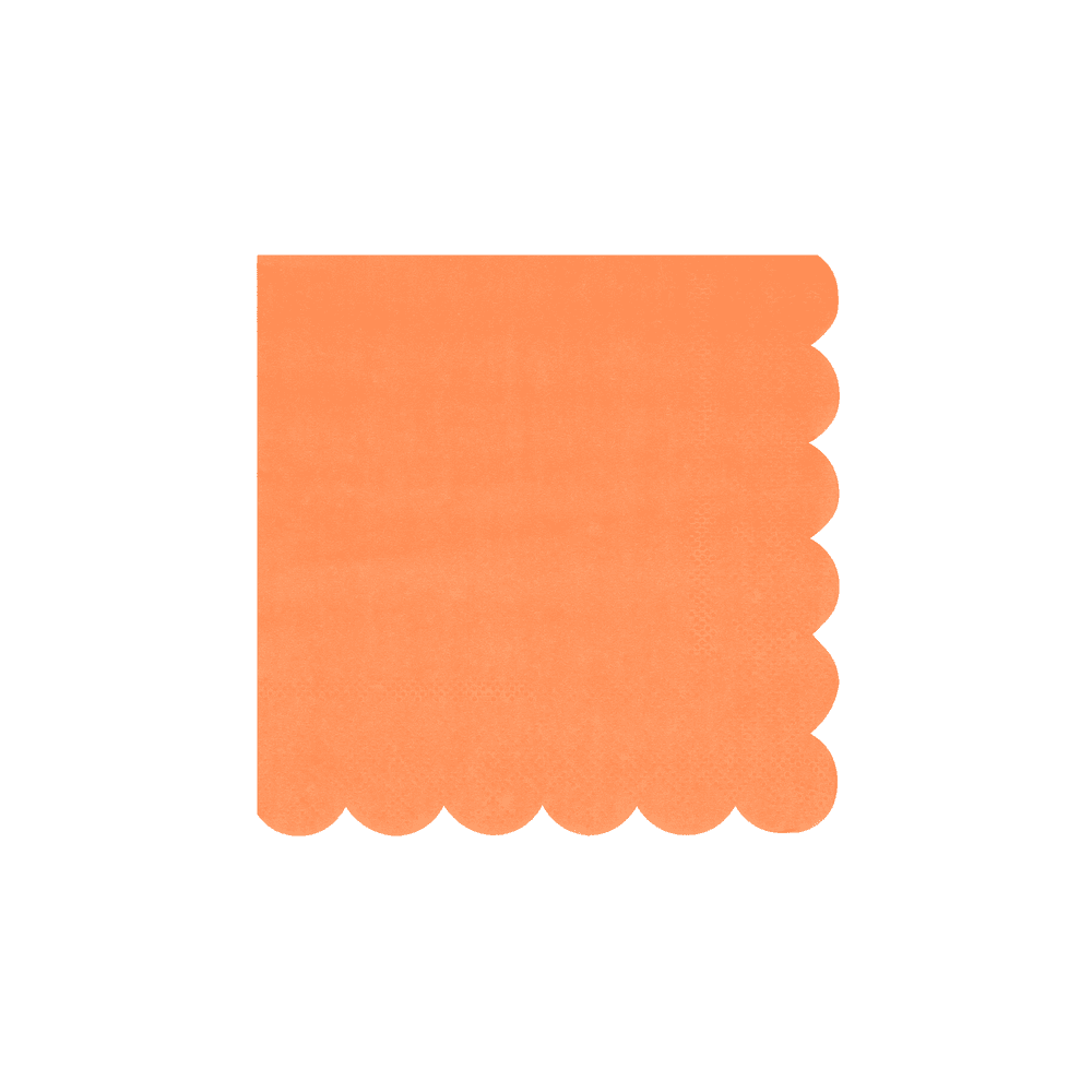 Meri Meri - 3-Ply Small Napkins - Papaya - 16 Pcs