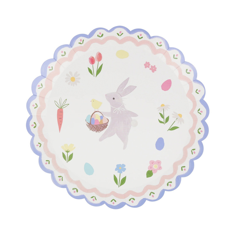 Meri Meri - Easter Bunny Dinner Plates - Pack of 8 - 26.7 cm