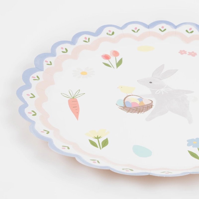 Meri Meri - Easter Bunny Dinner Plates - Pack of 8 - 26.7 cm