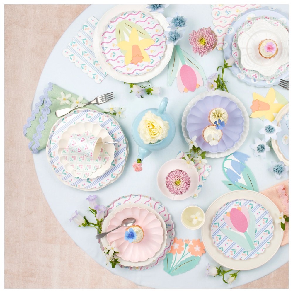 Meri Meri - Bloomsbury Floral Pattern Paper Cups - 256 ml - 8 Pc Set