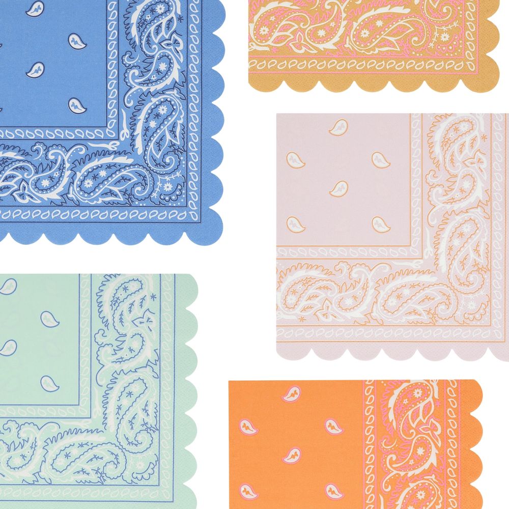 Meri Meri - Western Bandana Large Napkins