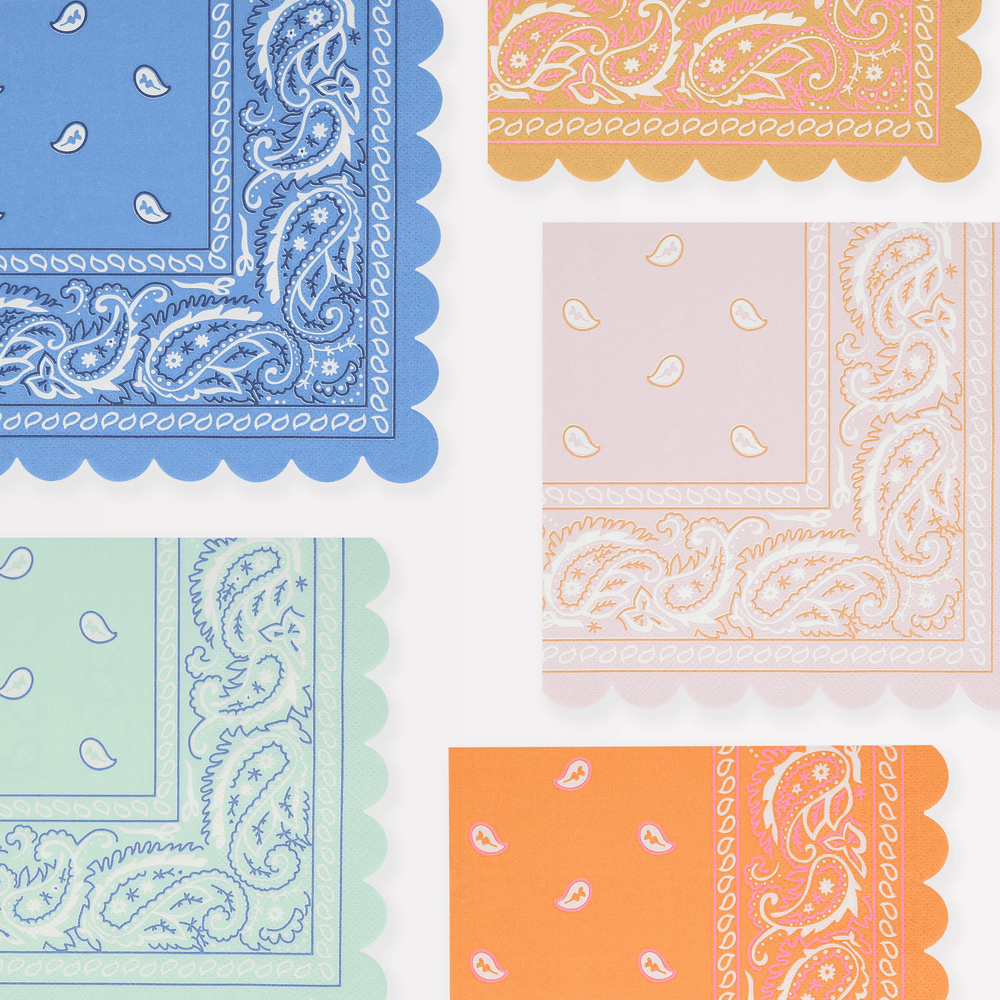 Meri Meri - Western Bandana Large Napkins