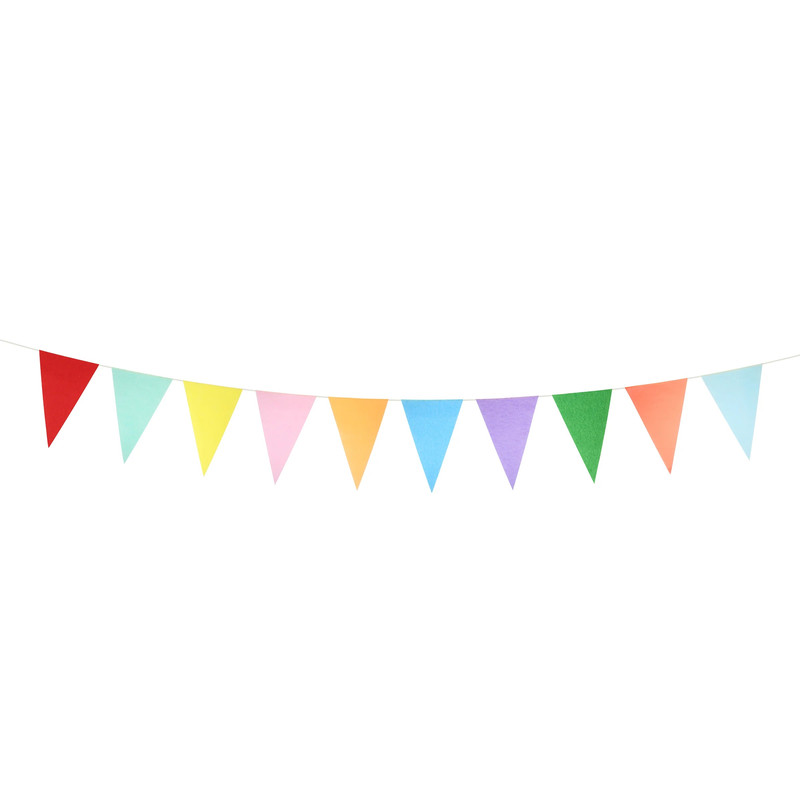 Meri Meri - Bright Tissue Flag Garlands - 3.7 m