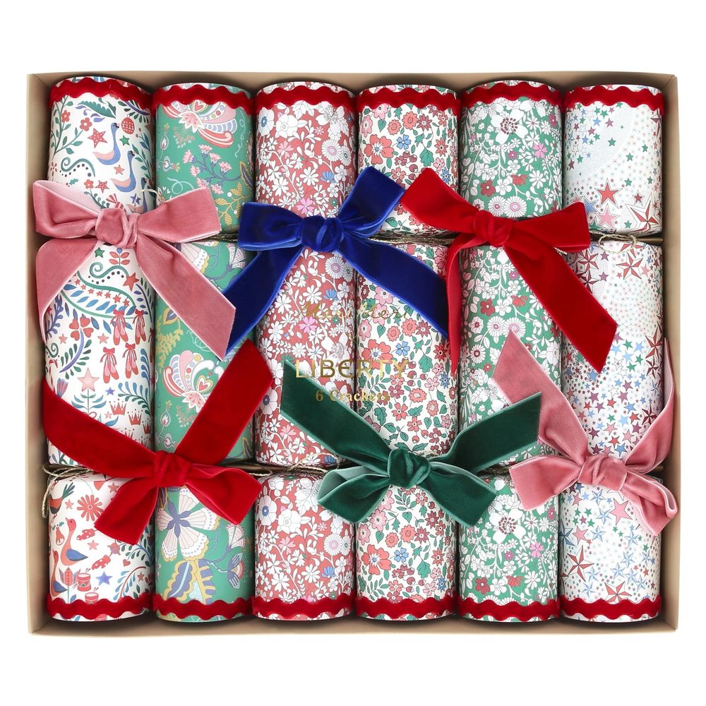 Meri Meri - Liberty Velvet Bow Party Poppers - 6pcs