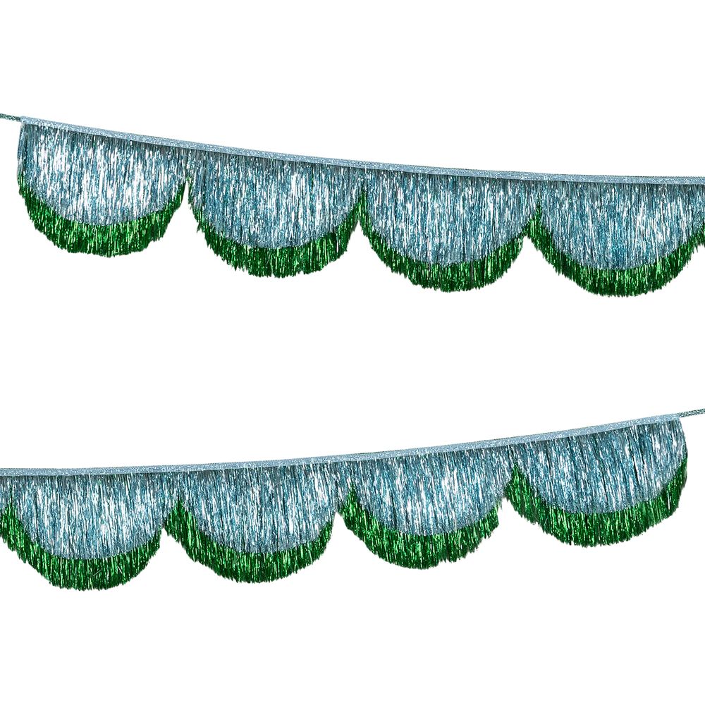 Meri Meri Tinsel Scallop Garland - 6 ft