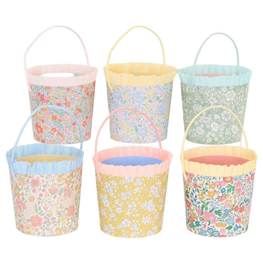 Meri Meri - X Liberty Paper Baskets - 6 Pc Set