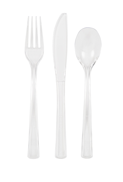 Unique - Clear Cutlery