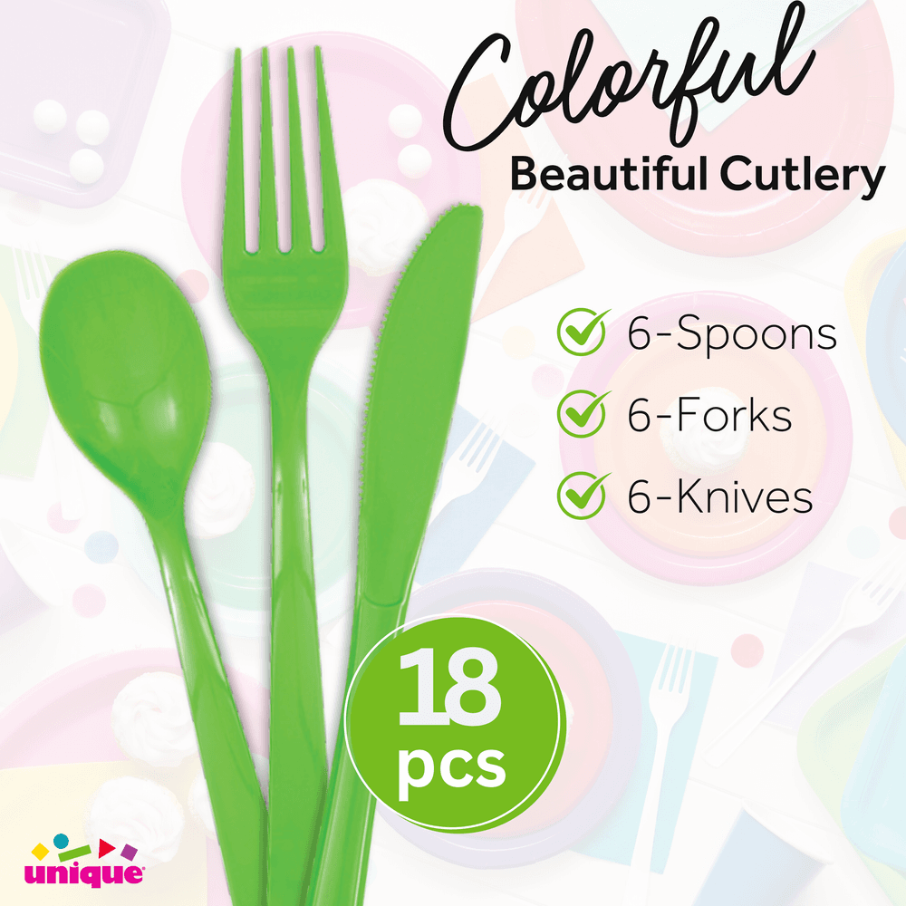 Unique - Lime Green Cutlery